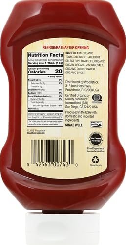 20 oz Woodstock Organic Tomato Ketchup