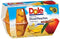 Dole Yellow Cling Diced Peaches Fruit Bowl in Light Syrup 4-4 oz cups