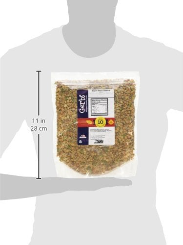 5 2 LBS 14 Gerbs Super Seed Granola, - Top Food Allergy Free & Non GMO - Keto Safe &Unsulfured - Pumpkin, Sunflower