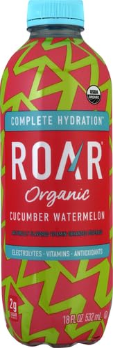 4.09 oz (Pack 3) Roar Beverages Cucumber Watermelon Organic