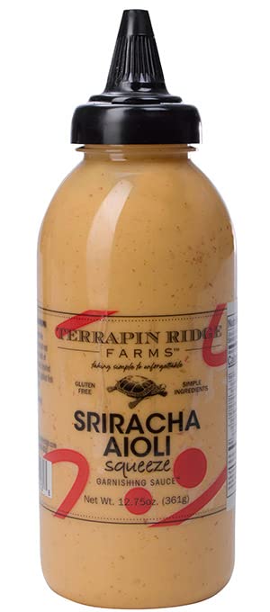 Terrapin Ridge Farms Sriracha Aioli Garnishing Sauce Creamy with Red Chile Heat