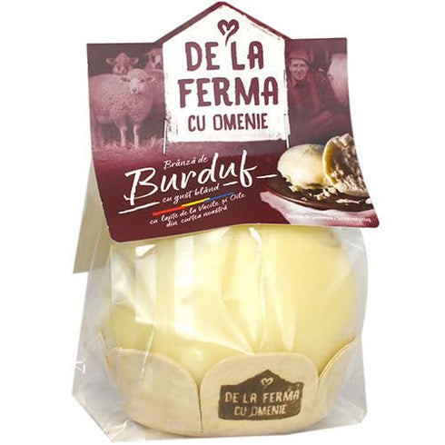 Generic DE LA FERMA Branza de Burduf (Cow & Milk Cheese) 350g /