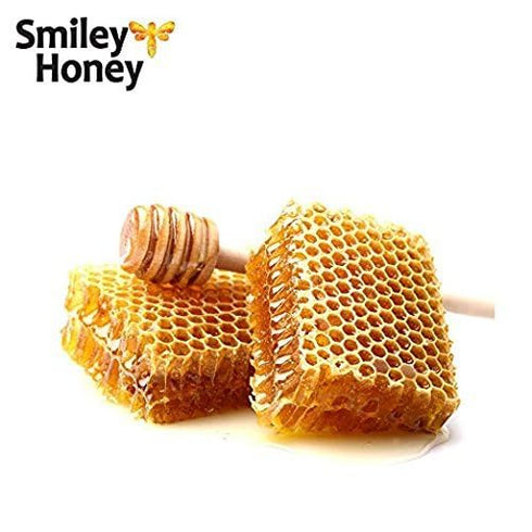 Casette, (12oz, Smiley Honey, Classic Honeycomb, Hand Cut Squares, Honey Comb Raw and Unfiltered, Honey From Florida