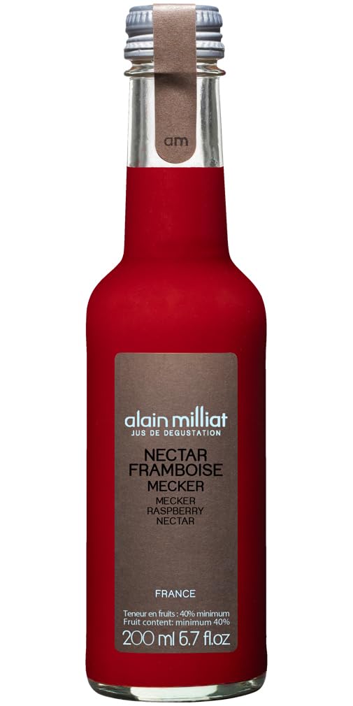 Alain Milliat Raspberry Nectar, 6.8 Fl Oz (One 200ml Glass Bottle)