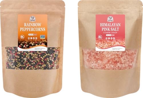 52USA Rainbow Peppercorn Blend 12oz + Himalayan Pink Salt Coarse 2 lb