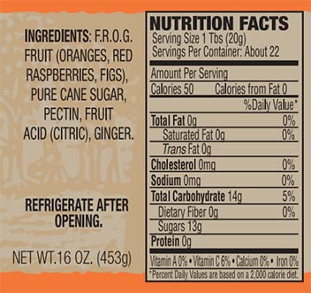 16oz (Pack 6) Dillman Farm All Natural F.R.O.G. Preserves - Gluten-Free, Non-GMO, Vegan, Kosher, Preservative Free