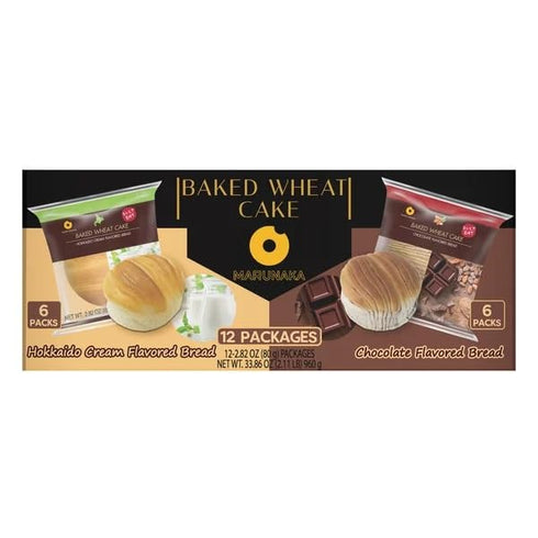 D-Plus Baked Wheat Cakes Variety, 12-count