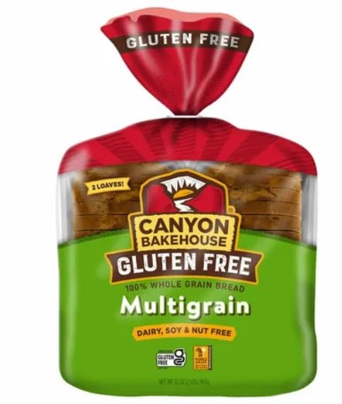Canyon Bakehouse 7-Grain Sandwich Bread, Gluten Free, 100% Whole Grain - Pack of 2