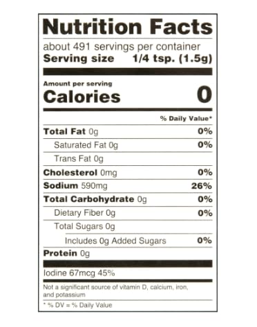 Generic 26 oz 1pack Iodized Salt