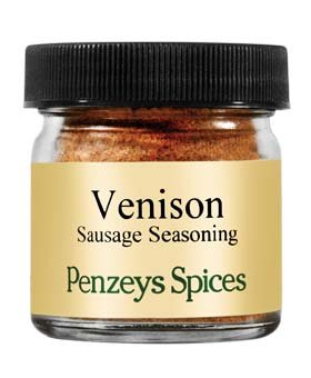 Penzeys Venison Sausage Seasoning By Spices 1.5 oz 1/4 cup jar (Pack of