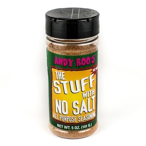 5 Ounce Shaker Andy Roo's The Stuff With No Salt - Cajun Creole All Purpose Seasoning