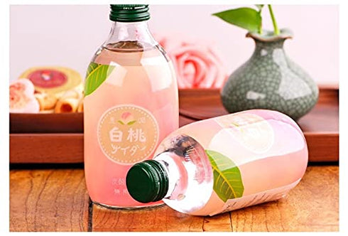 Tomomasu (6 Pack, 60fl.oz) Japanese Peach Cider Soft Drink Total