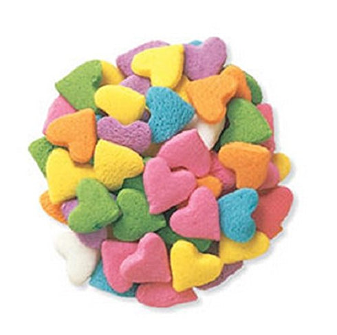 Oasis Supply Edible Confetti, Pastel Hearts, 8 Ounces