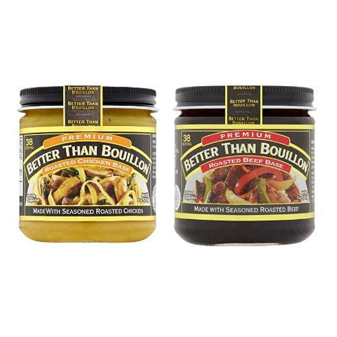 Better than Bouillon Premium Roasted Beef Base & Roasted Chicken Base 8
