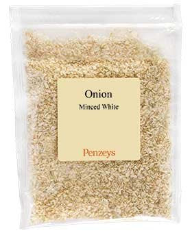 Penzeys Onions Minced White By Spices 2.7 oz 3/4 cup bag (Pack of