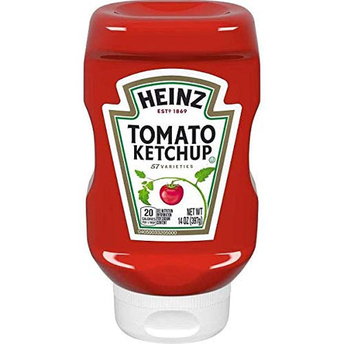 14 Oz Pack Heinz Classic Squeeze Bottles Ketchup, Bottle, of Two