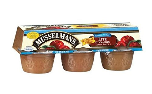 Musselman's No Sugar Added Lite Cinnamon Apple Sauce (Pack of 3) 6