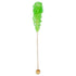 72 Pack Green Rock Candy Sticks Watermelon Flavor, Bulk Individually Wrapped Sugar Crystals for Party Favors, Weddings