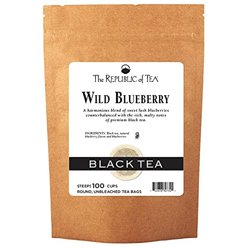 The Republic of Tea - Wild Blueberry Tea, Super Refill | 100