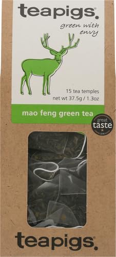 Teapigs Mao Feng Green Tea (1 Pack of 15 Tea Bags)