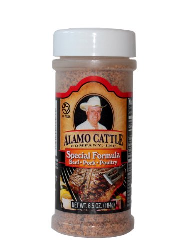 Alamo Cattle Company Special Formula Steak & Pork Seasoning 6.5oz Bottle (Pack of 3)