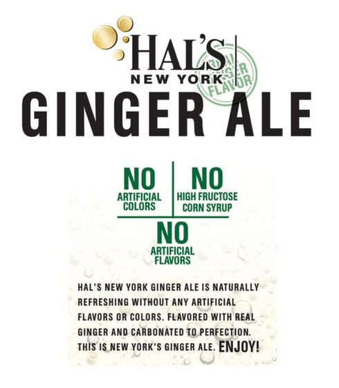 Hal's New York 20 Oz (Pack 24) Original Ginger Ale, Fl Bottles