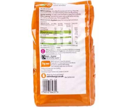Sainsbury's 500g Couscous - Precooked durum wheat semolina