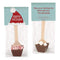 Hot Chocolate Spoons Personalized Christmas Gourmet Milk Chocolate Favors (12 Pack) -