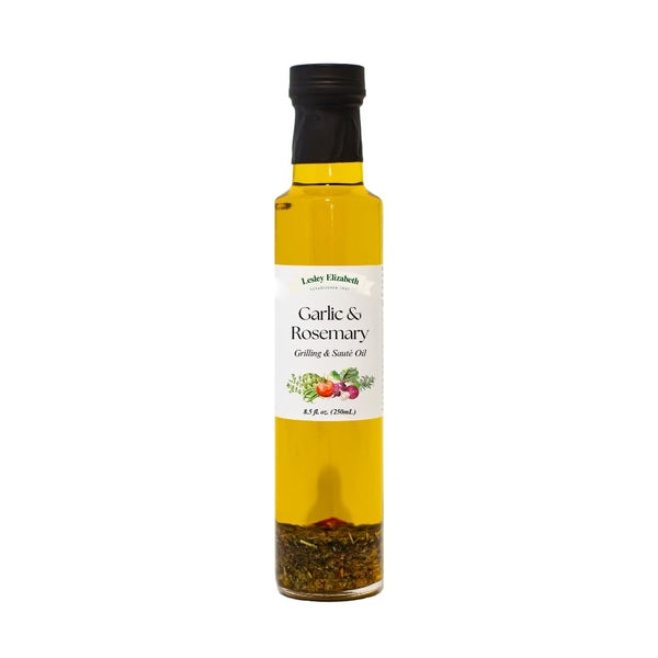 Lesley Elizabeth Garlic Rosemary Grilling & Saut Cooking Oil, 8.5 fl oz