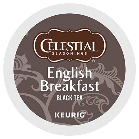Celestial Seasonings Single-Serve K-Cup Pods, English Breakfast Tea, Box Of 24