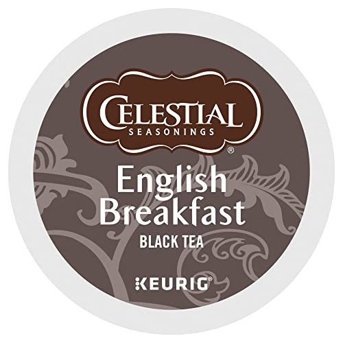 Celestial Seasonings Single-Serve K-Cup Pods, English Breakfast Tea, Box Of 24