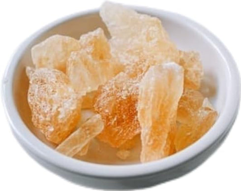 Premium Rock Sugar (, Lung Po Rock Candy, Raw Crystal Sugar, or Yellow Lump Raw Cane Sugar) - Authentic Sweetener