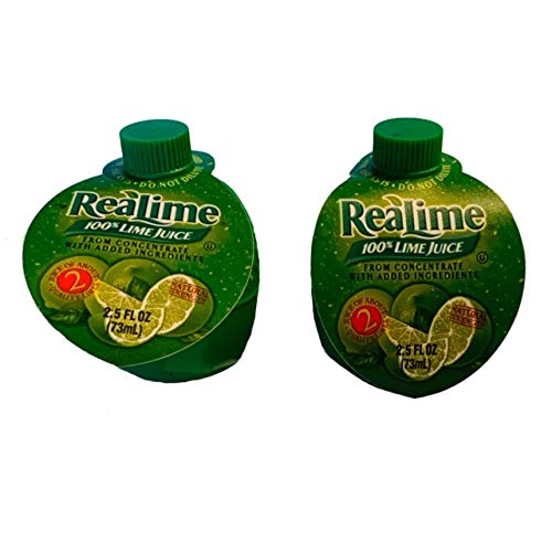 Realime Lime Juice | Lime Juice From Concentrate | 2.5 oz Each Bottle
