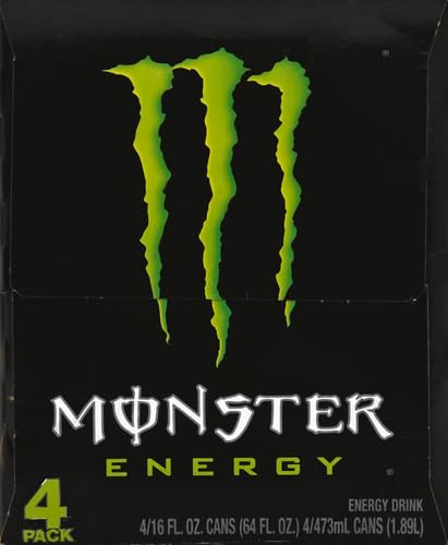 16 oz, 4 Pack Monster Energy, Original, fl