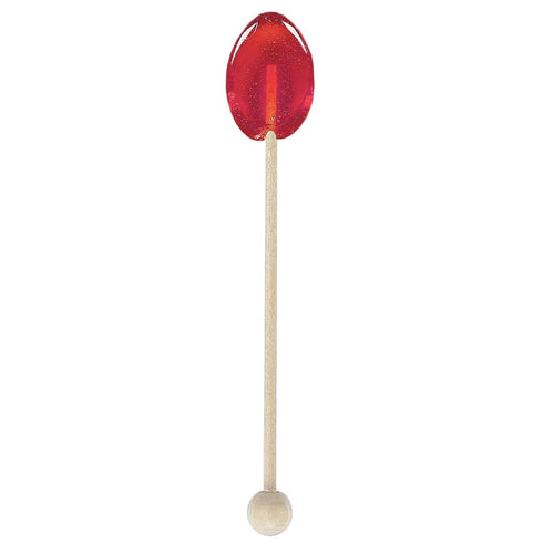 5ct Pomegranate Honey Spoons - Tea & Beverage Stirrers - Made With Real Honey - Single Bag