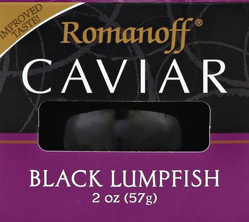 Romanoff 2 oz, Caviar Black Lumpfish, Whole