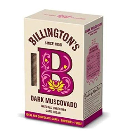 Billington's Natural Dark Muscovado Sugar 500g - Natural unrefined dark brown muscovado sugar.