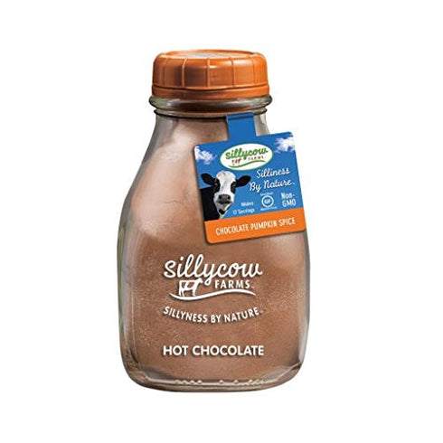 Pack 16.9 Oz Pack 4 Sillycow Farms Hot Chocolate Variety | Chocolate Truffle, Chocolate Maple, Peppermint Twist