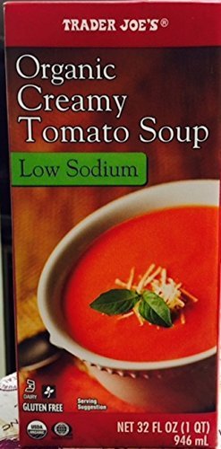 Trader Joe's Fair Trade Trader Joes Organic Creamy Tomato Soup Low Sodium Gluten Free