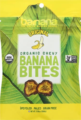 Barnana Organic Chewy Banana Bites, Original, 3.5 Ounce (Pack of 1)
