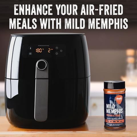 Memphis Marinades 11.5oz Mild Memphis BBQ Rub & Shake - Flavor Enhancer for Chicken, Beef, Pork, Air Fryer Marinade Mix