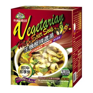 Vegetarian Instant Hot & Sour Soup, 18g x 8 bags/box