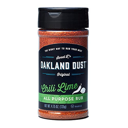 Oakland Dust Chili Lime All Purpose Rub, 4.75 Oz (135g) Shaker Bottle