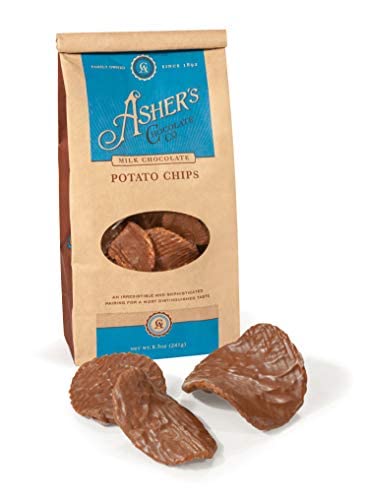 1892 (8.5oz, Asher's Chocolate Company, Delicious Chocolate Covered Potato Chips, Made from the Finest Kosher