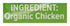 Traypack 2 Bell & Evans, Chicken Breast Tenderloin A/C Organic Step