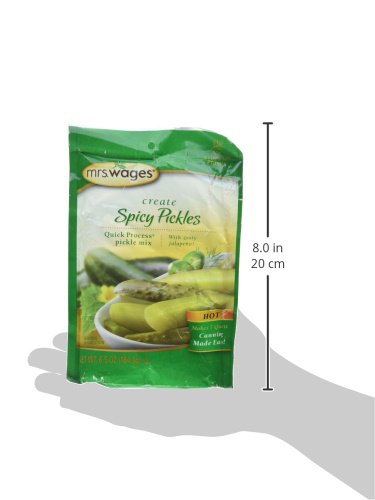 Mrs. Wages Hot Spicy Pickle Canning Mix, One 6.5 Ounce Package