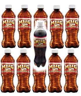 Variety Pack Mug Root Beer 20oz Soda Bottles (Pack of 12, Total of 240