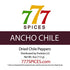 4oz Ancho Poblano Dried Whole Chiles, Chili Pods for Authentic Mexican Food, Chile Seco