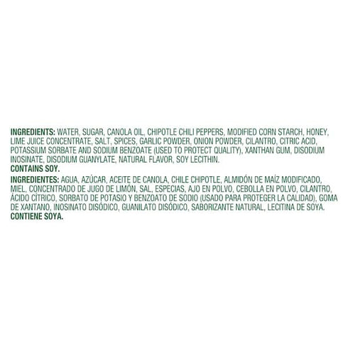1 Pack 1 Knorr Professional Chipotle Honey Lime Sauce, Ready to Use Sauce for Foodservice, Gallon, Gluten Free, Gallon