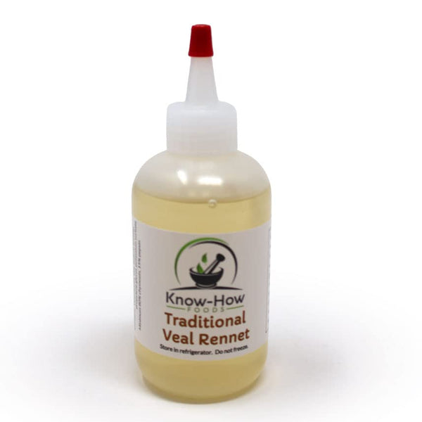 Eugurt Liquid Animal Rennet (Traditional Calf/Veal) for Cheesemaking 4 oz